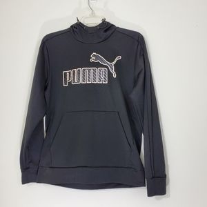 Puma Black Pullover Hoodie, Size Small